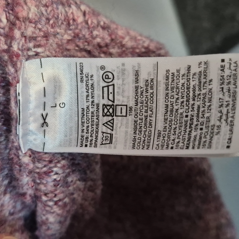 Old Navy Turtleneck Purple Sweater Size L - Picture 6 of 6